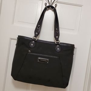 Judith Ripka Classic Black Tote with Silver Accents